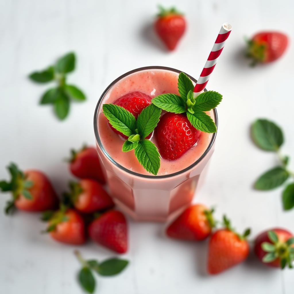 Batido de fresas